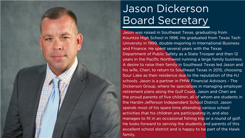 Jason Dickerson - Board Secretary